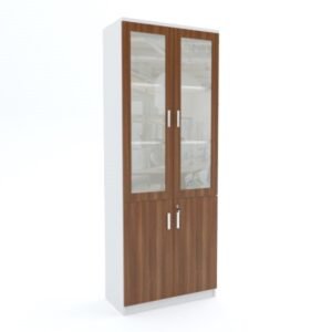 Full Height Cabinet (bottom wood top glass)